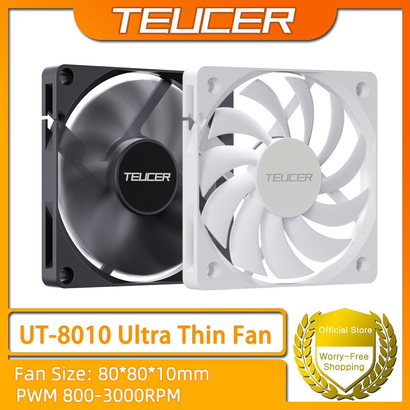 Pc Chassis - TEUCER UT-8010 Kipas Sasis Ultra-tipis 80x10mm