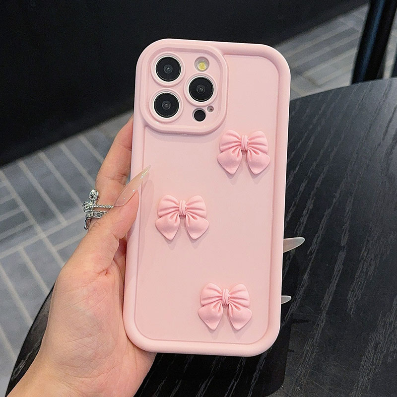 Matte Pc Case - Casing Ponsel Pink Bow Tie Untuk