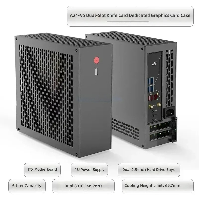 5 Liter Mini A24-V5 2.0 Dual S - Pc Chassis ulasan dan harga