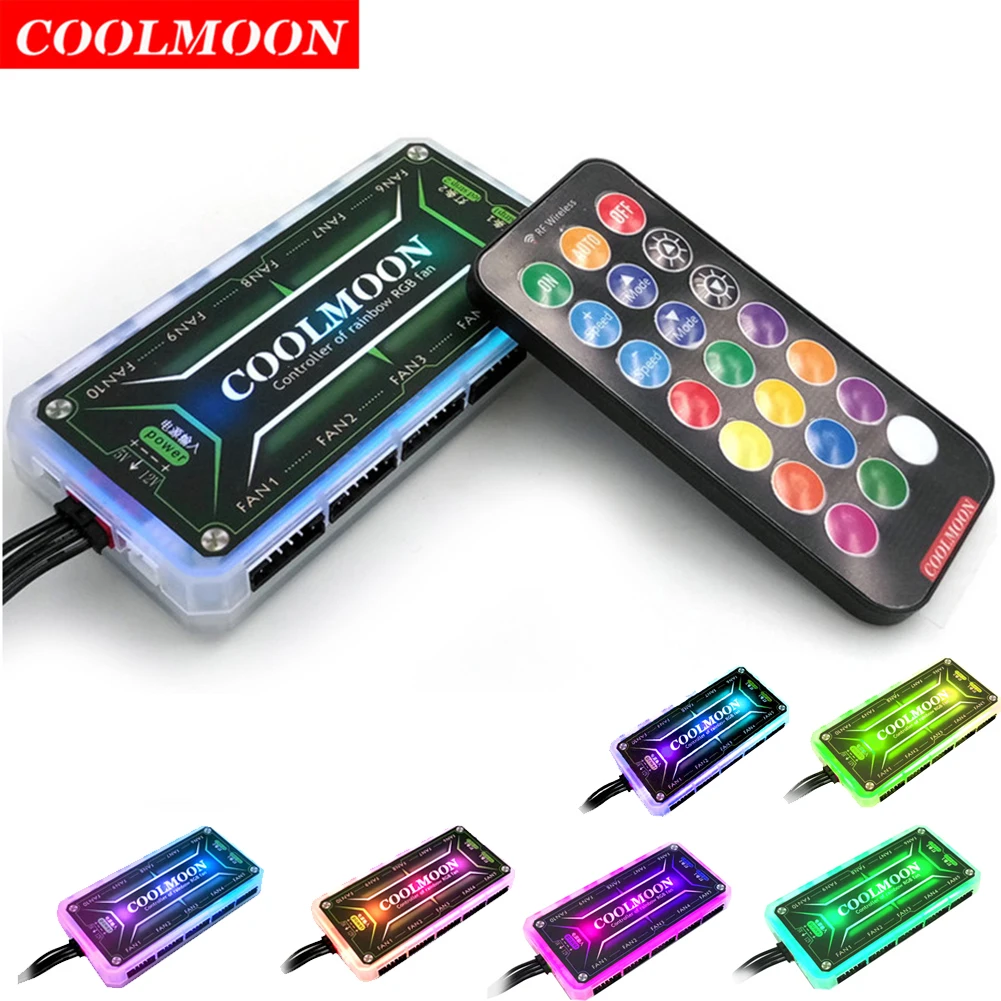 COOLMOON pengontrol RGB 12V 5A - Case Fan Controller ulasan dan harga