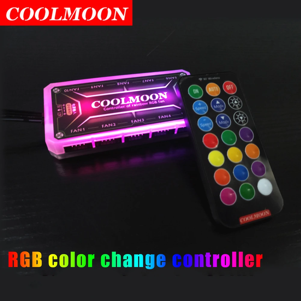 COOLMOON pengontrol RGB 12V 5A - Case Fan Controller ulasan dan harga