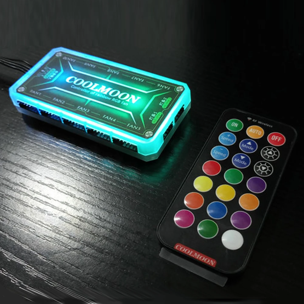 COOLMOON pengontrol RGB 12V 5A - Case Fan Controller ulasan dan harga