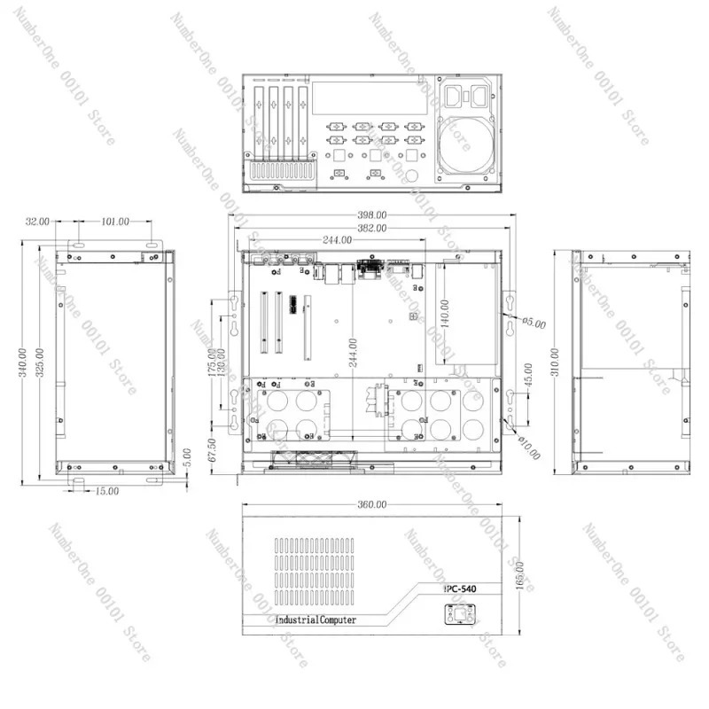 Server Kontrol Industri Kompak - Atx Case ulasan dan harga